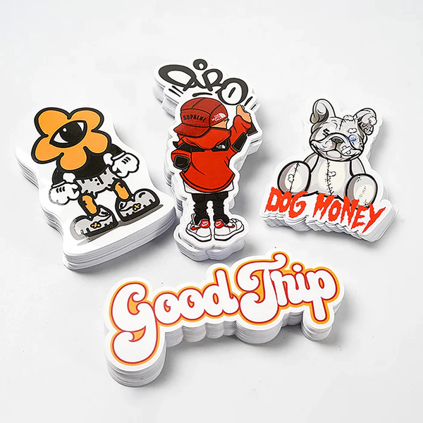 Custom-shaped stickers